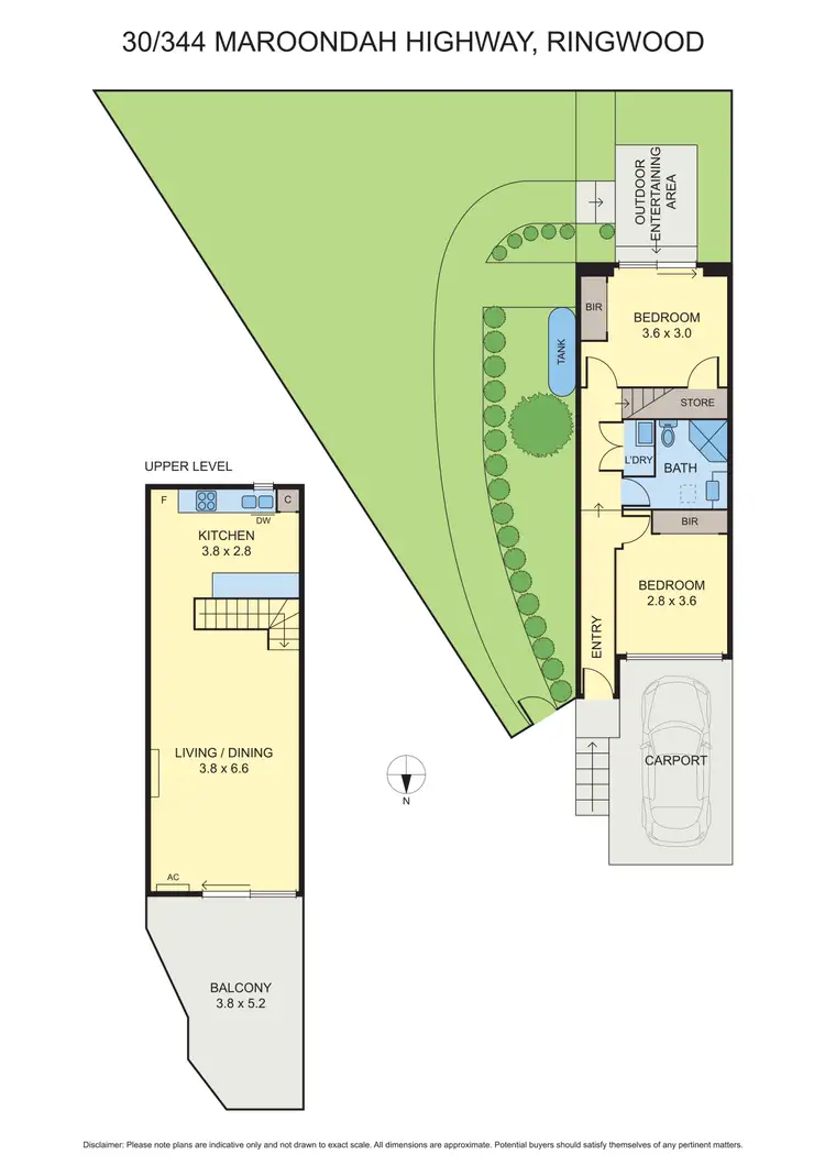 Floorplan of Homely townhouse listing, 30/344 Maroondah Highway, Ringwood VIC 3134