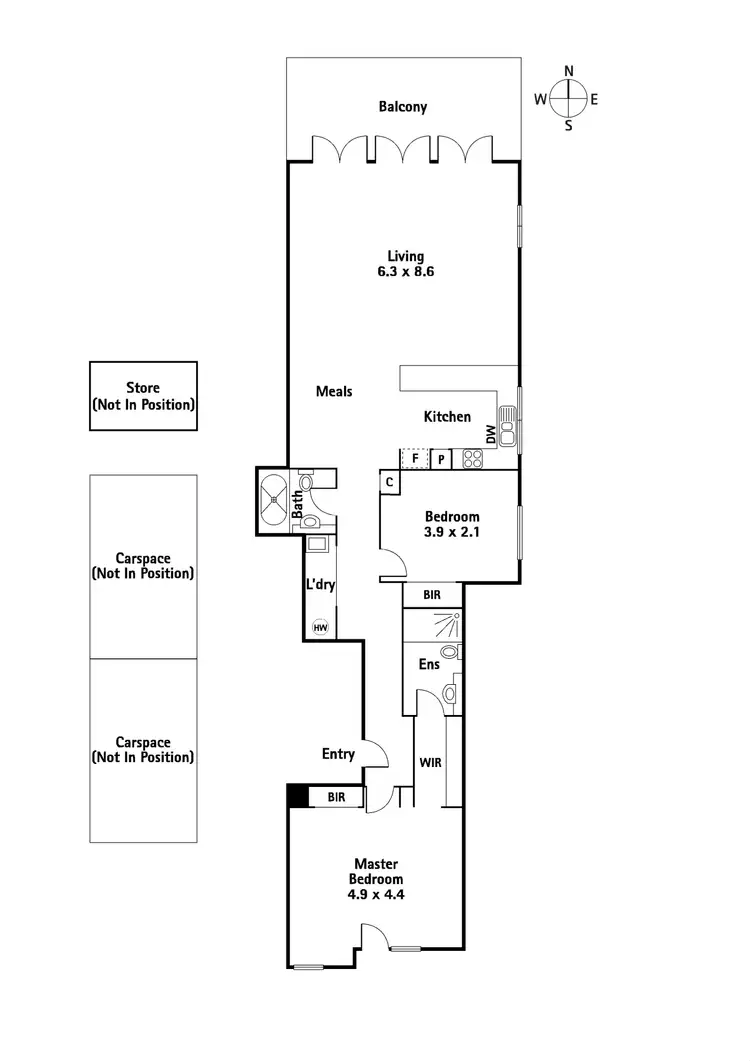 Floorplan of Homely apartment listing, 4/619 Toorak Road, Toorak VIC 3142
