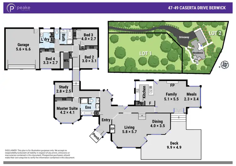Floorplan of Homely house listing, 47-49 Caserta Drive, Berwick VIC 3806