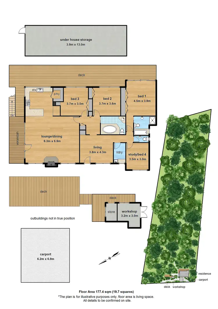 Floorplan of Homely house listing, 19 Ornata Road, Mount Dandenong VIC 3767