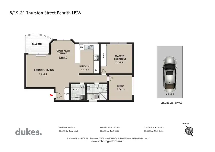 Floorplan of Homely unit listing, 8/19-21 Thurston Street, Penrith NSW 2750