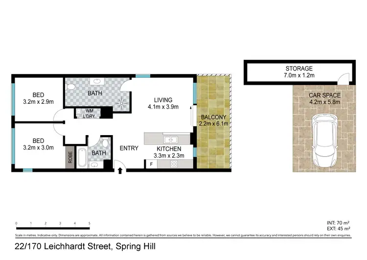 Floorplan of Homely unit listing, 22/170 Leichhardt Street, Spring Hill QLD 4000