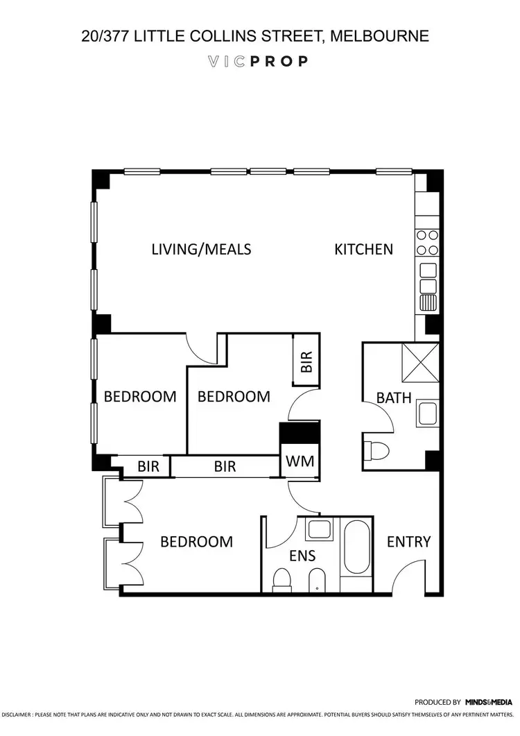 Floorplan of Homely apartment listing, 20/377 Little Collins Street, Melbourne VIC 3000