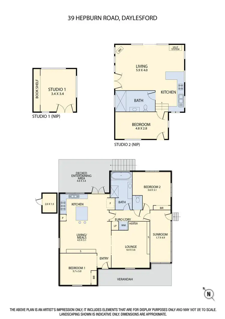 Floorplan of Homely house listing, 39 Hepburn Road, Daylesford VIC 3460