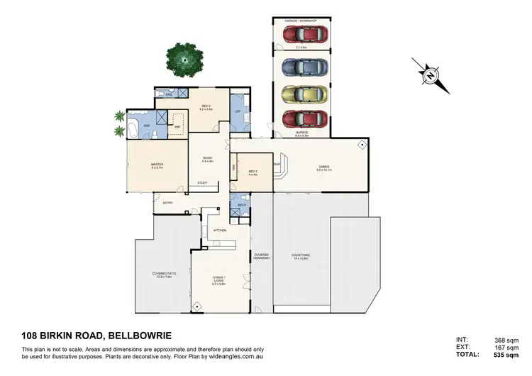 Floorplan of Homely house listing, 108 Birkin Road, Bellbowrie QLD 4070