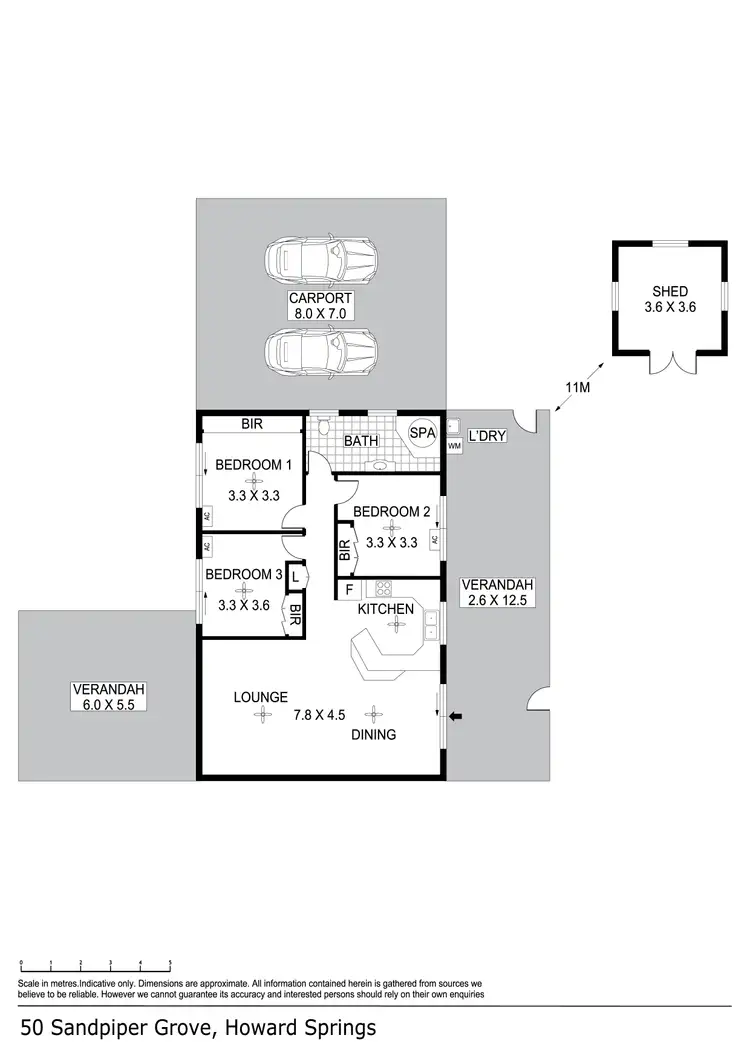 Floorplan of Homely house listing, 50 Sandpiper Grove, Howard Springs NT 835