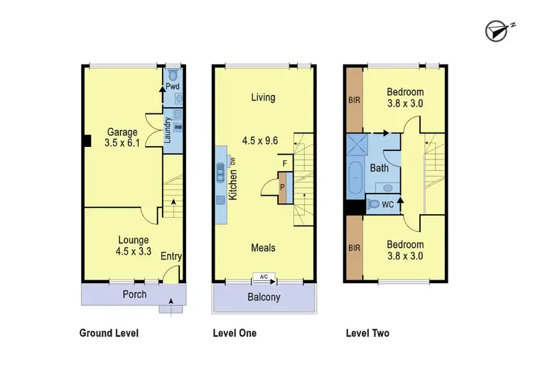Floorplan of Homely townhouse listing, 16 Heartlands Lane, Mernda VIC 3754