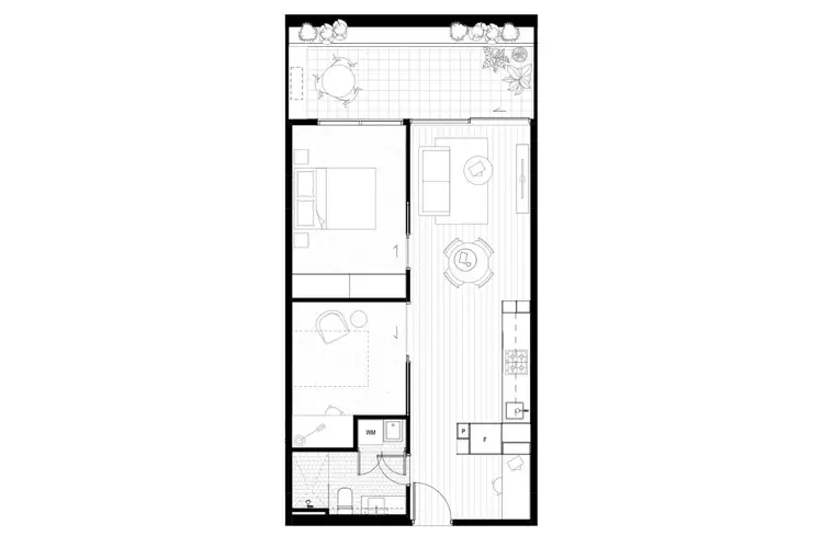 Floorplan of Homely apartment listing, 105/245 Queens Parade, Fitzroy North VIC 3068