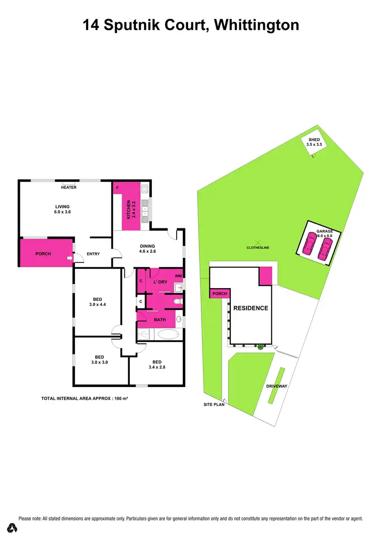 Floorplan of Homely house listing, 14 Sputnik Court, Whittington VIC 3219