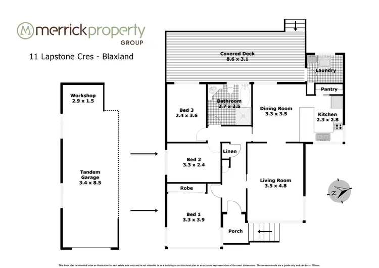 Floorplan of Homely house listing, 11 Lapstone Crescent, Blaxland NSW 2774