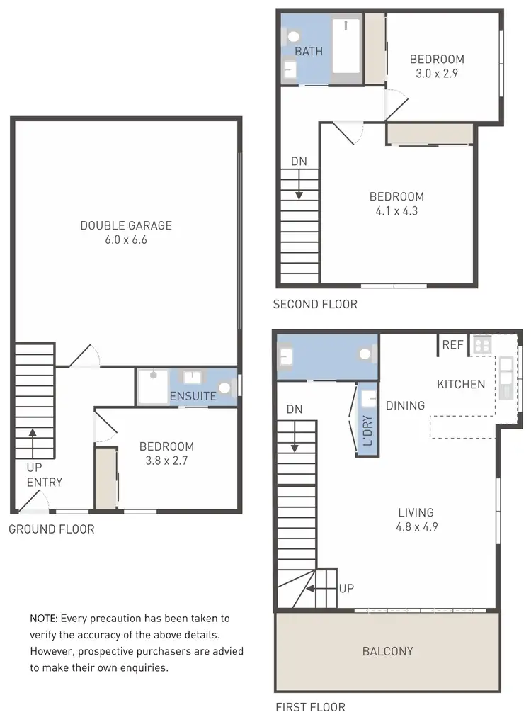 Floorplan of Homely townhouse listing, 5/2 Lamb Street, Moonee Ponds VIC 3039