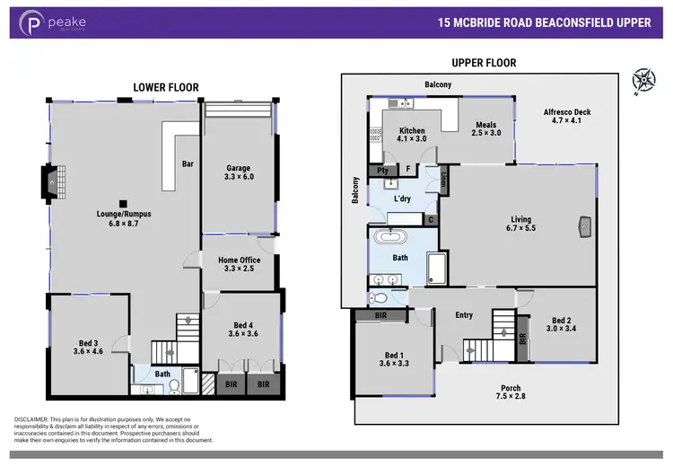 Floorplan of Homely house listing, 15 McBride Road, Beaconsfield Upper VIC 3808
