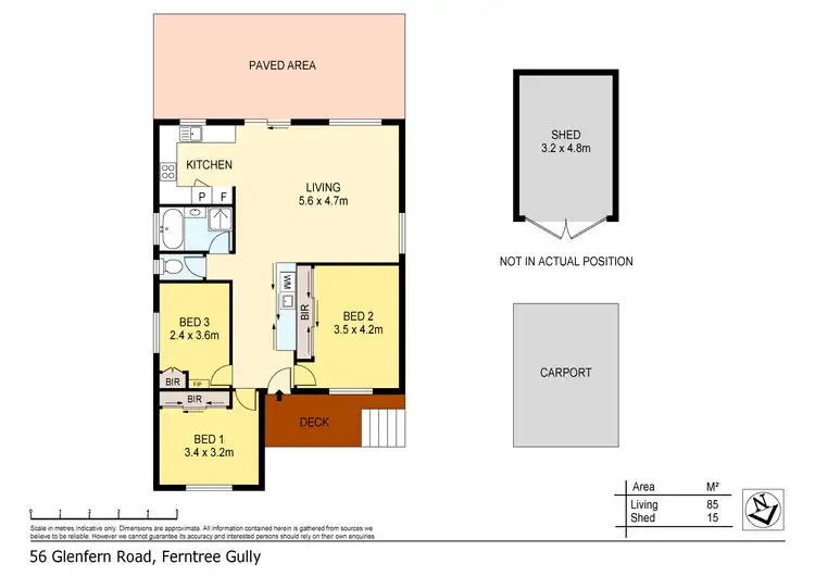 Floorplan of Homely house listing, 56 Glenfern Road, Ferntree Gully VIC 3156