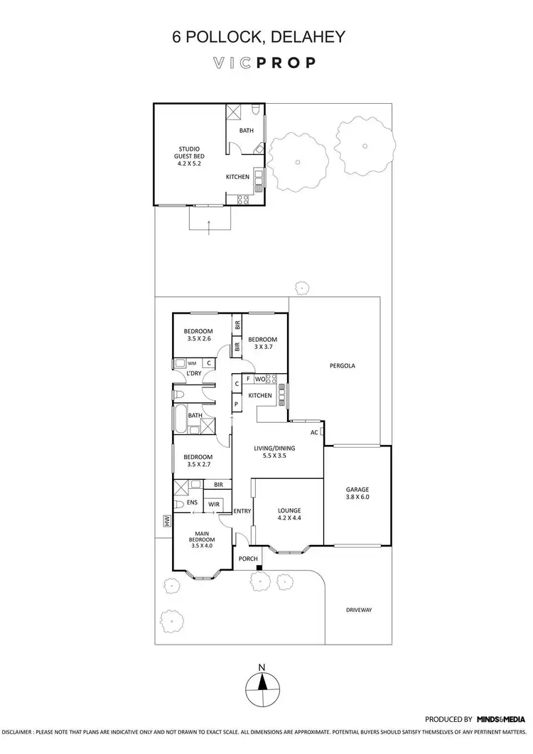 Floorplan of Homely house listing, 6 Pollock Court, Delahey VIC 3037