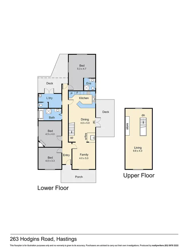 Floorplan of Homely rural property listing, 263 Hodgins Road, Hastings VIC 3915