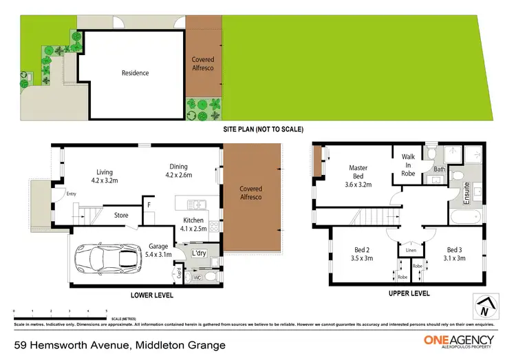 Floorplan of Homely semi-detached listing, 59 Hemsworth Avenue, Middleton Grange NSW 2171