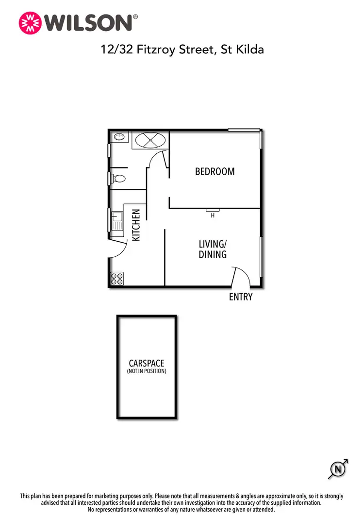 Floorplan of Homely apartment listing, 12/32 Fitzroy Street, St Kilda VIC 3182