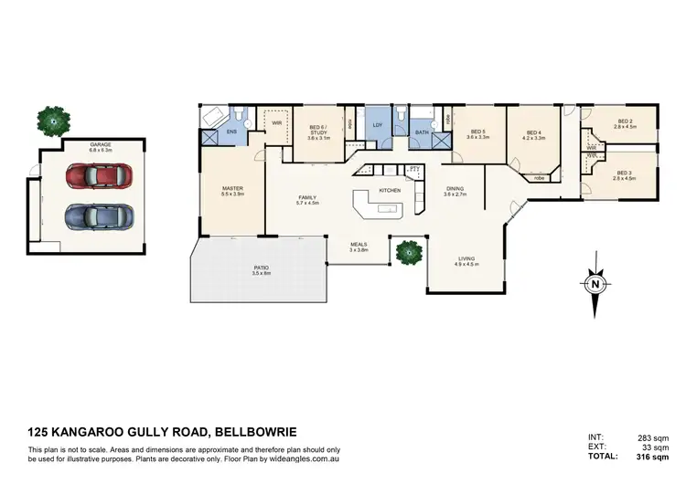 Floorplan of Homely house listing, 125 KANGAROO GULLY Road, Bellbowrie QLD 4070