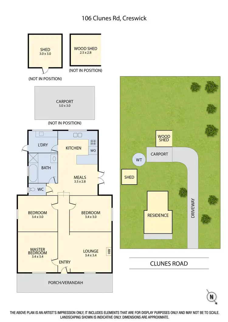 Floorplan of Homely house listing, 106 Clunes Road, Creswick VIC 3363