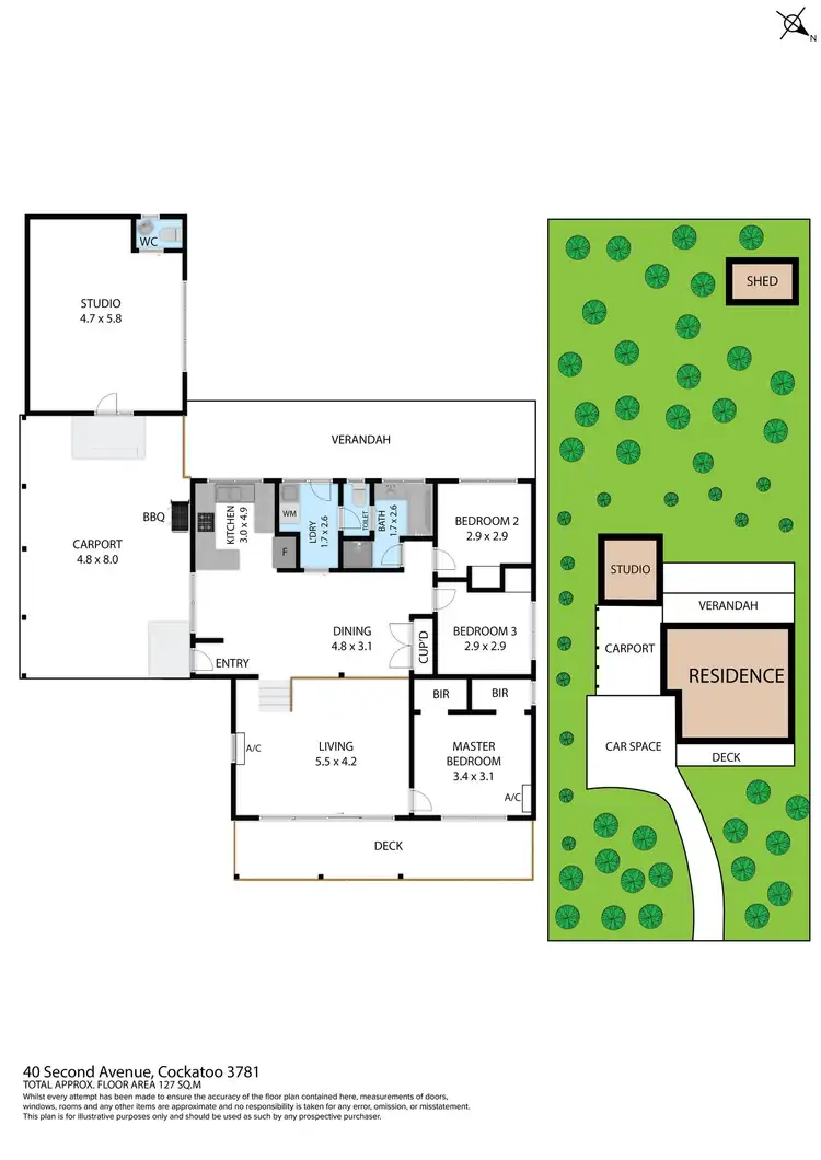 Floorplan of Homely house listing, 40 Second Avenue, Cockatoo VIC 3781