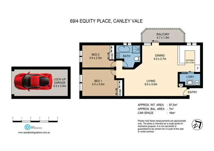 Floorplan of Homely unit listing, 69/4-11 Equity Place, Canley Vale NSW 2166