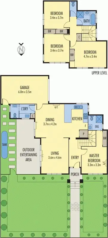 Floorplan of Homely townhouse listing, 1/14 Ian Grove, Mount Waverley VIC 3149