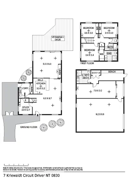 Floorplan of Homely house listing, 7 Kriewaldt Cct, Driver NT 830