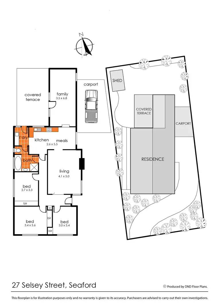 Floorplan of Homely house listing, 27 Selsey Street, Seaford VIC 3198
