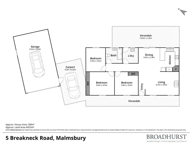 Floorplan of Homely house listing, 5 Breakneck Road, Malmsbury VIC 3446