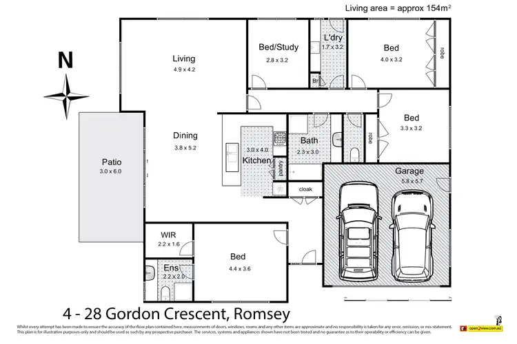 Floorplan of Homely house listing, 4/28 Gordon Crescent, Romsey VIC 3434