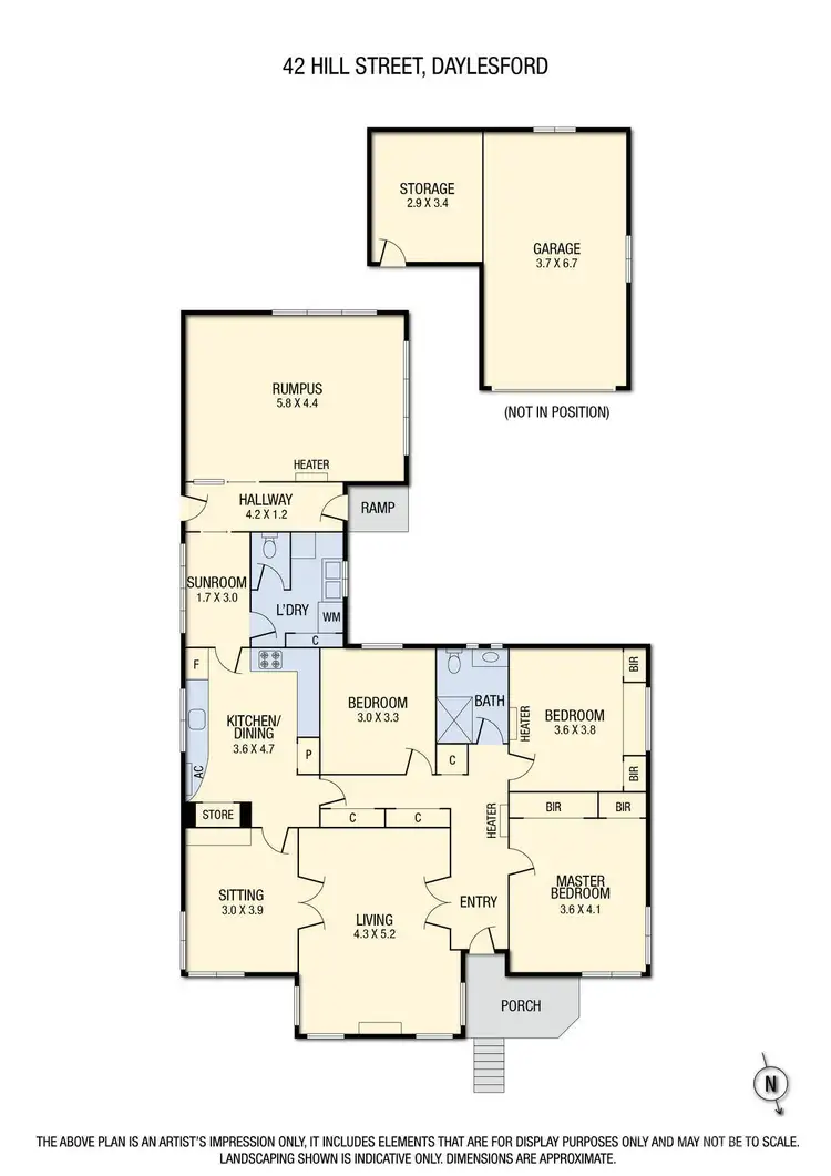 Floorplan of Homely house listing, 42 Hill Street, Daylesford VIC 3460