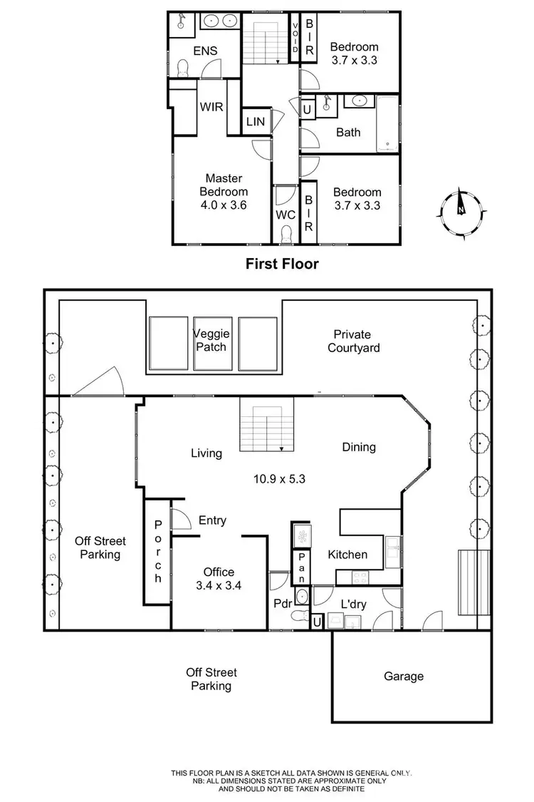 Floorplan of Homely townhouse listing, 2/77 Lynnwood Parade, Templestowe Lower VIC 3107