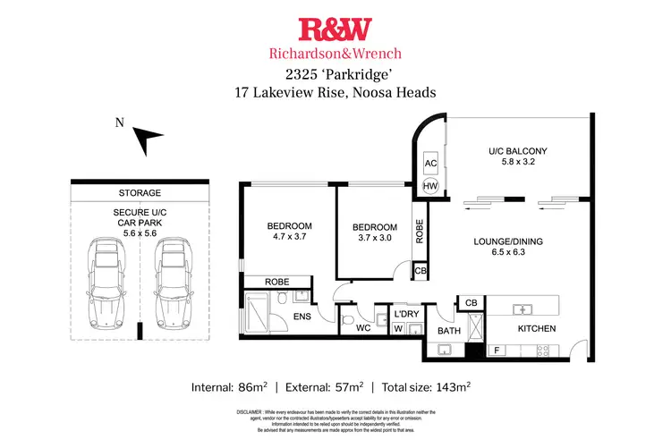 Floorplan of Homely apartment listing, 2325/17 Lakeview Rise, Noosa Heads QLD 4567