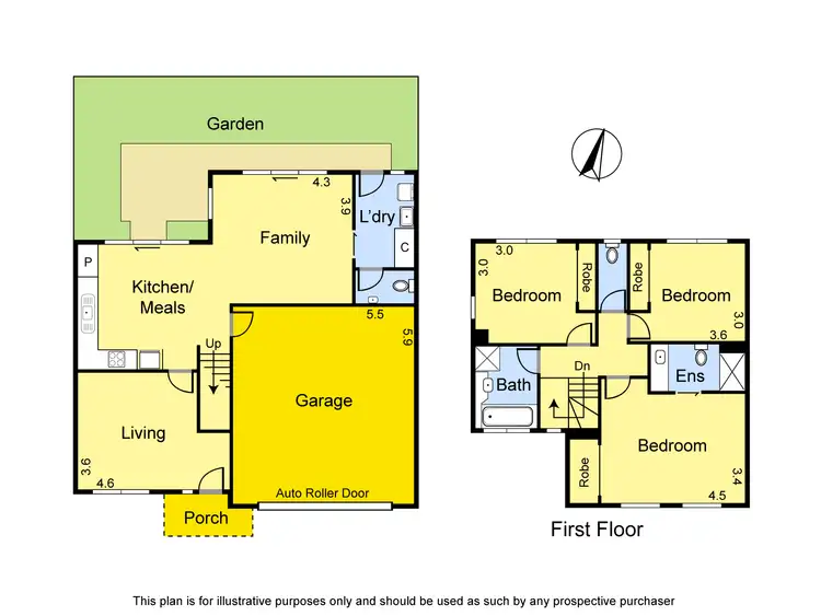 Floorplan of Homely townhouse listing, 4/65 Henry Street, Greensborough VIC 3088