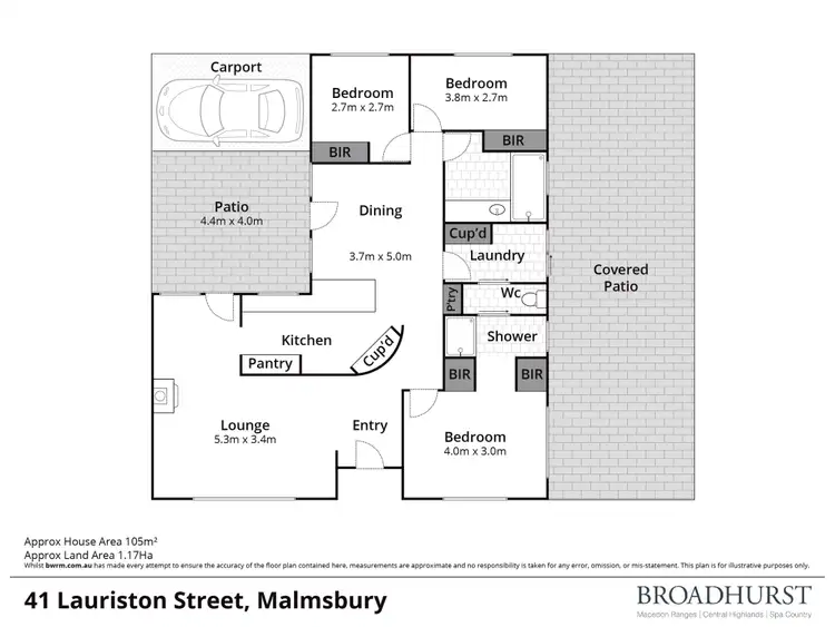 Floorplan of Homely house listing, 41 Lauriston Street, Malmsbury VIC 3446