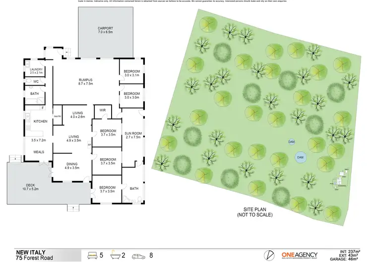 Floorplan of Homely rural property listing, 75 Forest Road, New Italy NSW 2472