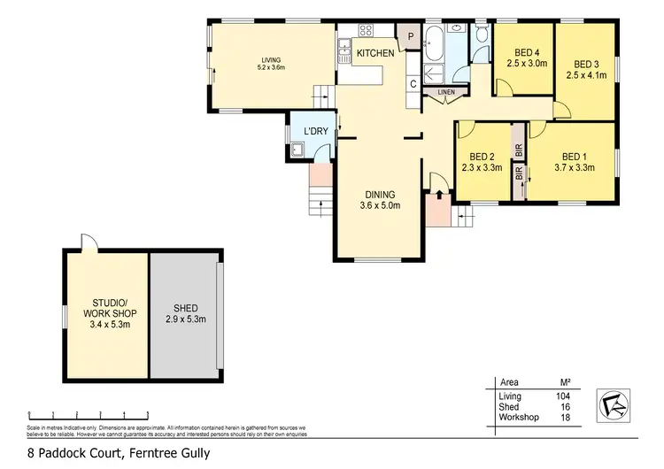 Floorplan of Homely house listing, 8 Paddock Court, Ferntree Gully VIC 3156