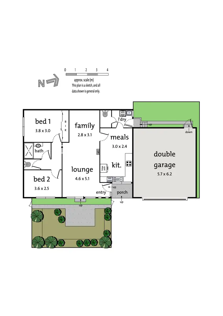 Floorplan of Homely unit listing, 1/501 Middleborough Road, Box Hill North VIC 3129