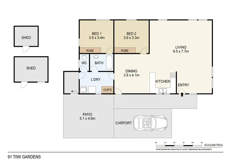 Floorplan of Homely house listing, 91 Tiwi Gardens, Tiwi NT 810