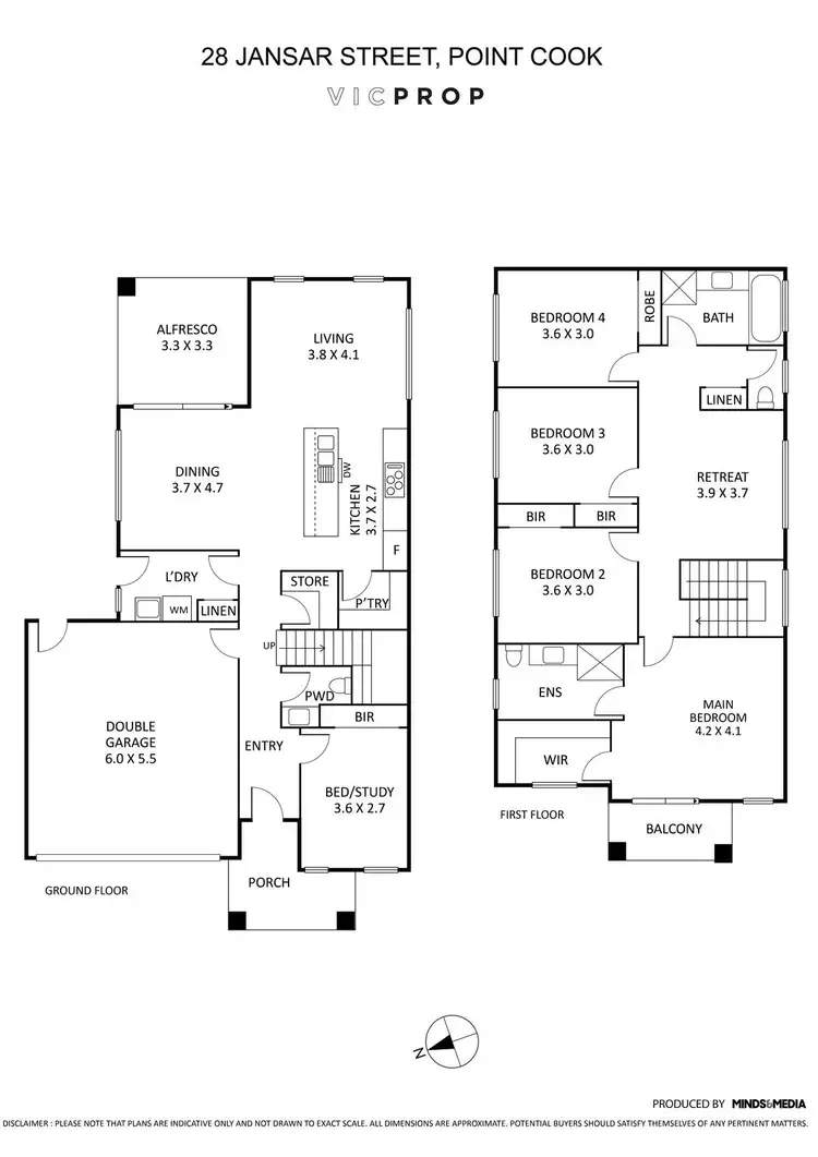 Floorplan of Homely house listing, 28 Jansar Street, Point Cook VIC 3030