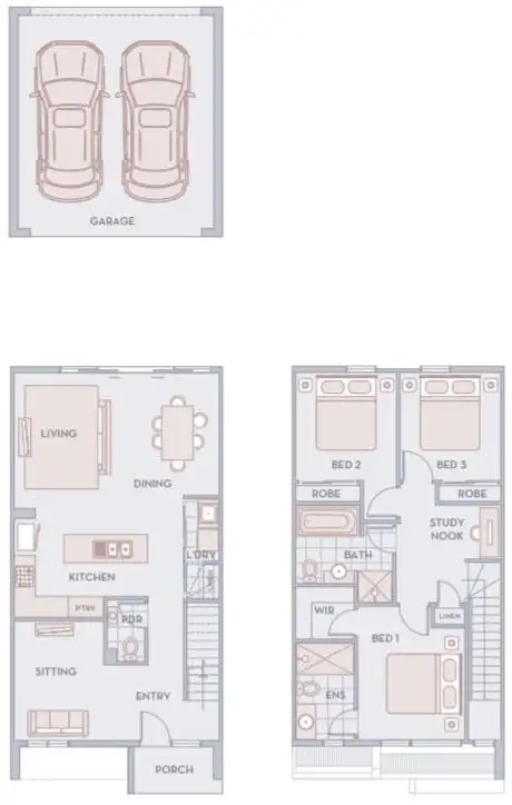 Floorplan of Homely unit listing, 16 Magenta Walk, Tarneit VIC 3029