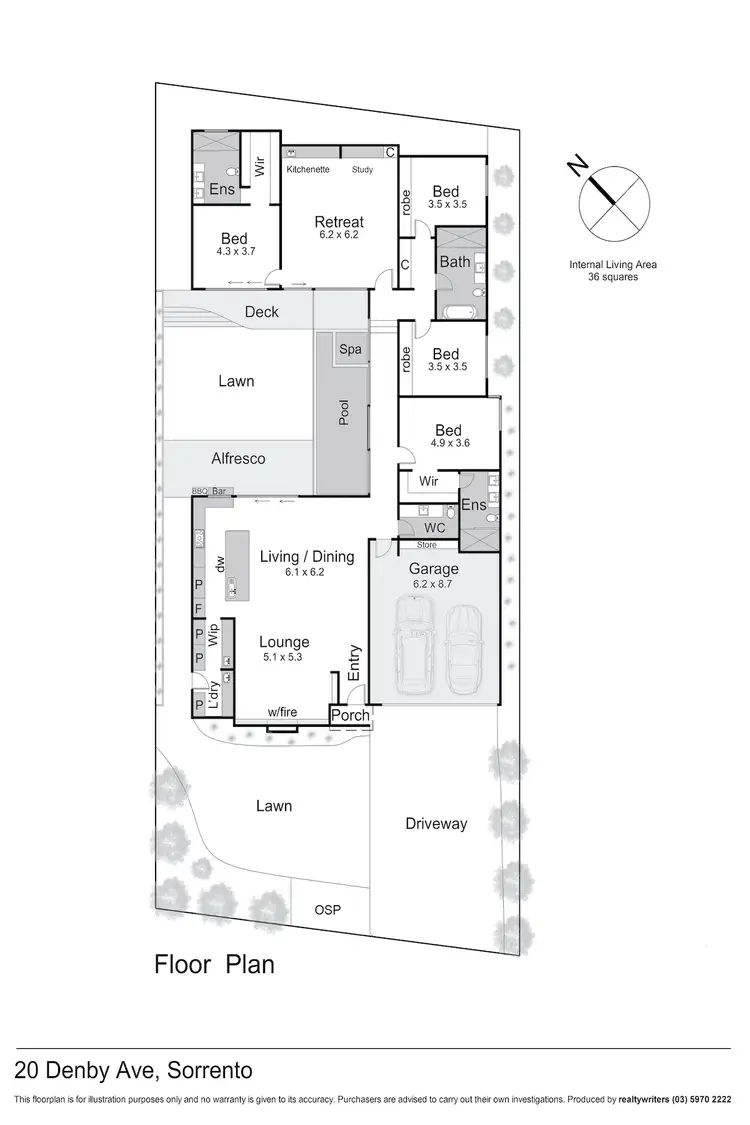 Floorplan of Homely house listing, 20 Denby Avenue, Sorrento VIC 3943