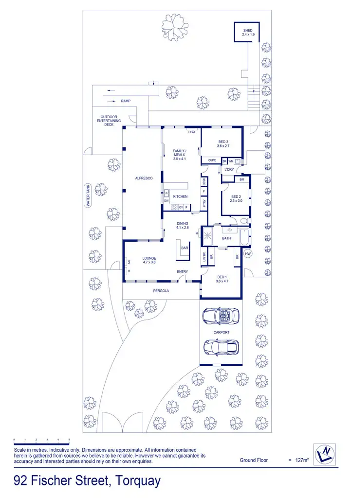 Floorplan of Homely house listing, 92 Fischer Street, Torquay VIC 3228