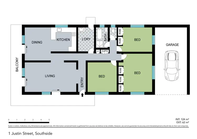 Floorplan of Homely house listing, 1 Justin Street, Southside QLD 4570