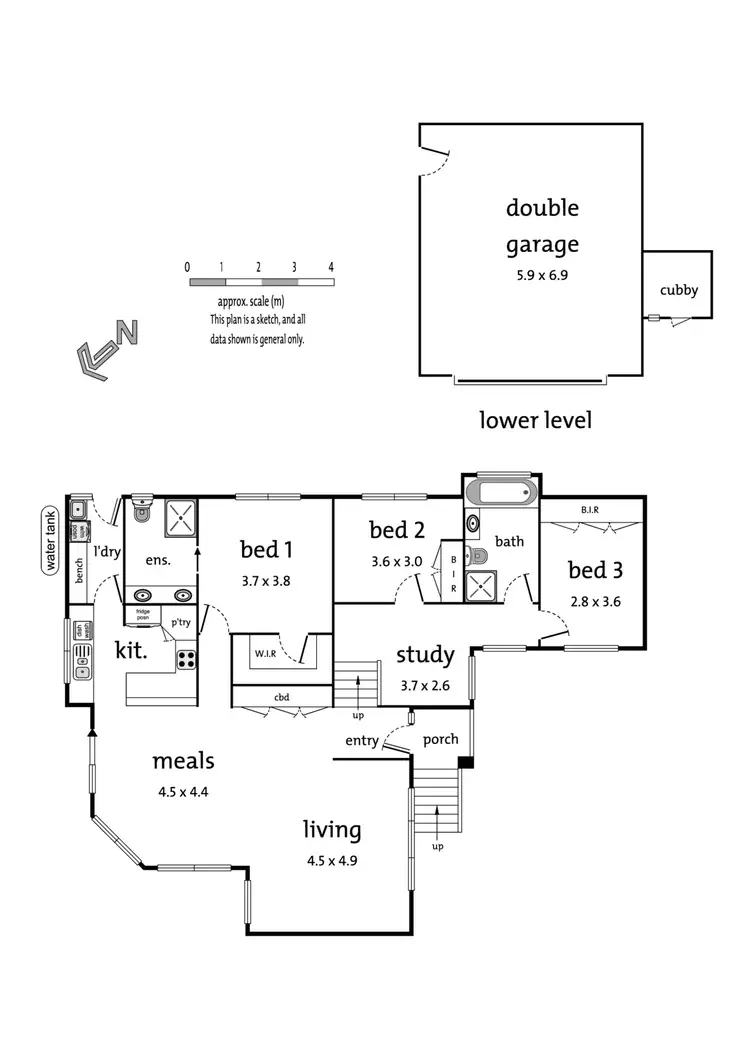 Floorplan of Homely townhouse listing, 2/8 Edmonton Place, Doncaster East VIC 3109