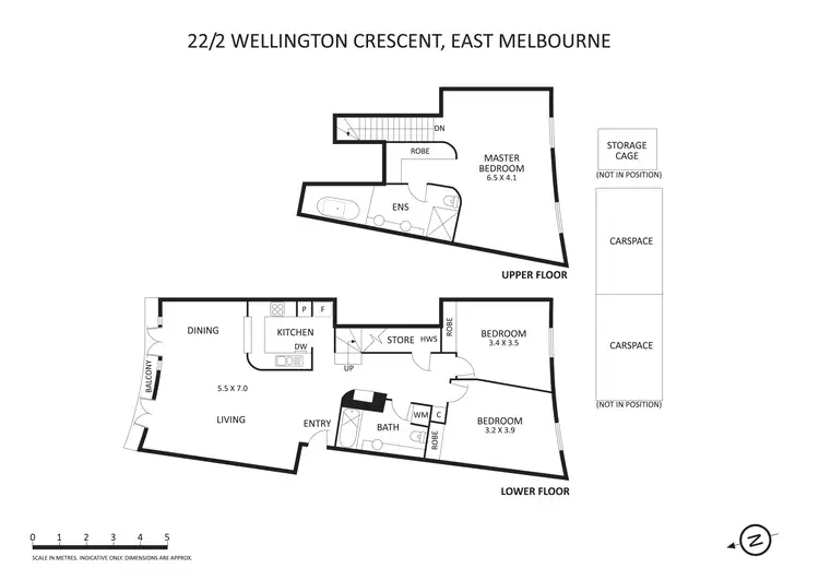 Floorplan of Homely apartment listing, 22/2 Wellington Crescent, East Melbourne VIC 3002