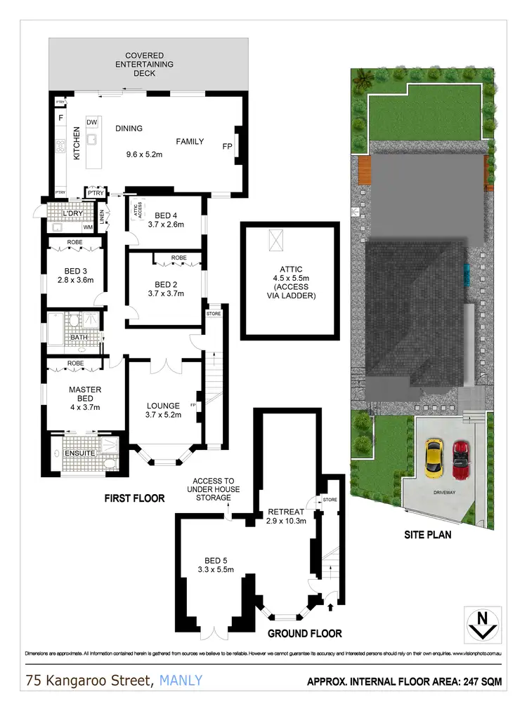 Floorplan of Homely house listing, 75 Kangaroo Street, Manly NSW 2095