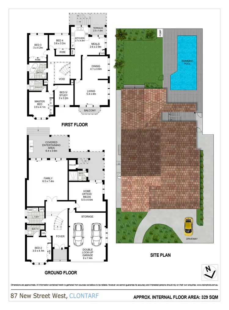 Floorplan of Homely house listing, 87 New Street West, Clontarf NSW 2093