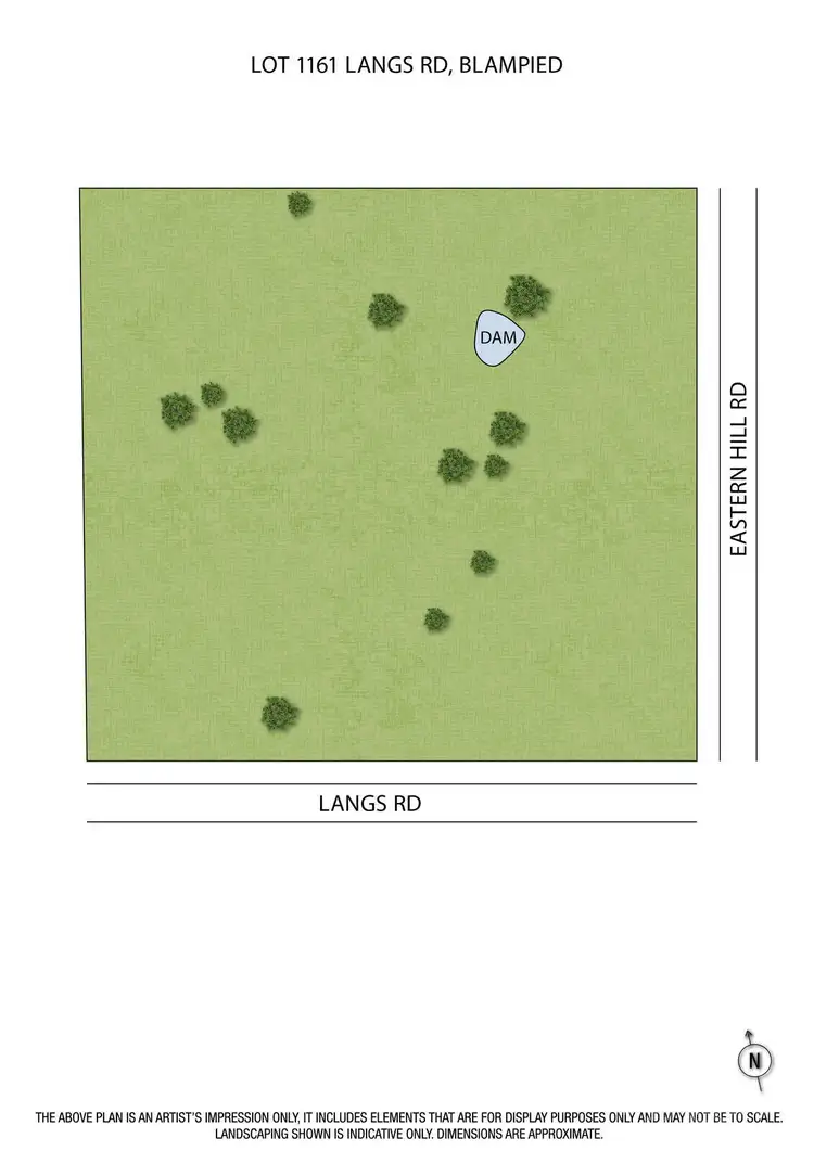Floorplan of Homely land listing, LOT Lot 1, 161 Langs Road, Blampied VIC 3364
