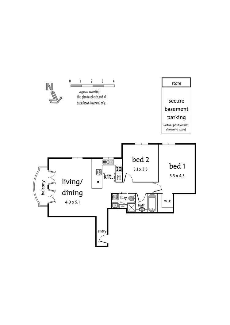Floorplan of Homely unit listing, 5/190 Lennox Street, Richmond VIC 3121